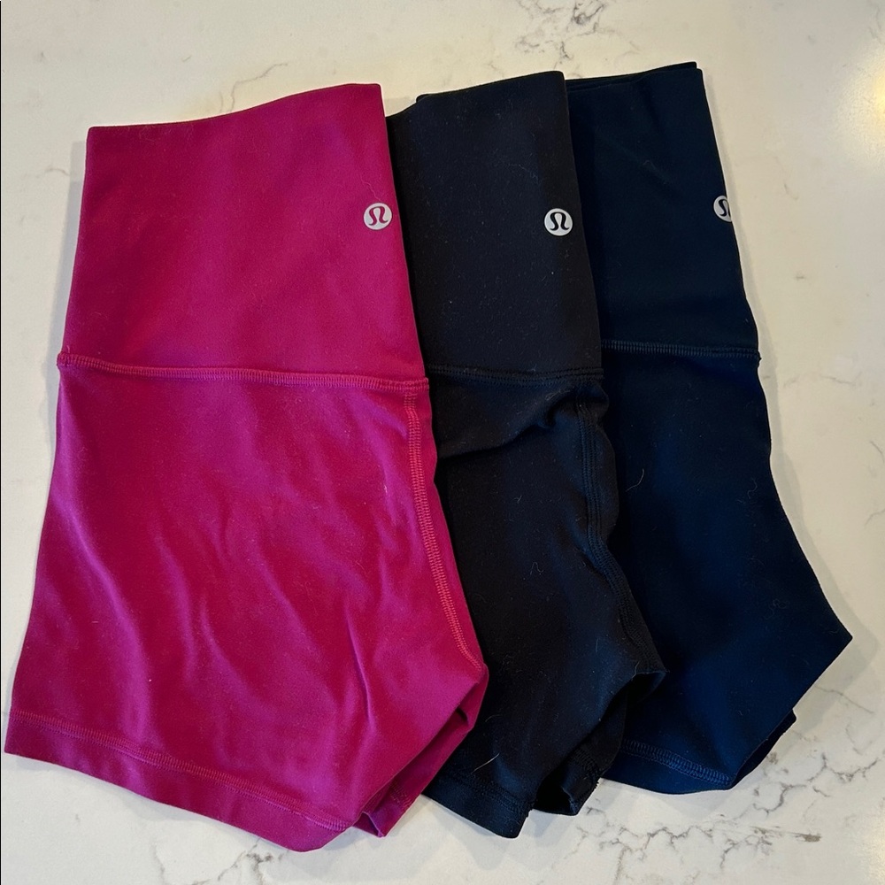 lululemon athletica Women's Align Shorts - Pink, Black, Navy